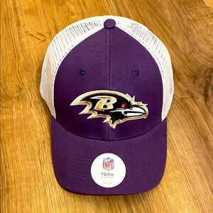Brand New NFL Purple and White Baltimore Ravens Team Hat